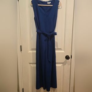Calvin Klein Sleeveless Royal Blue Pantsuit